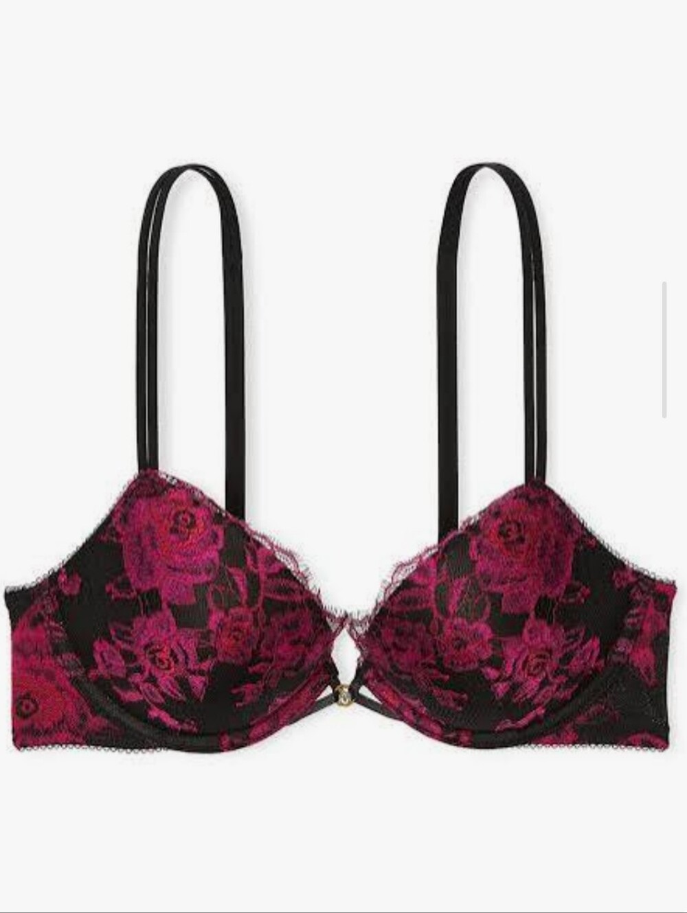 Victoria's Secret Very Sexy Rose Lace Push Up Bra 38B NEW!